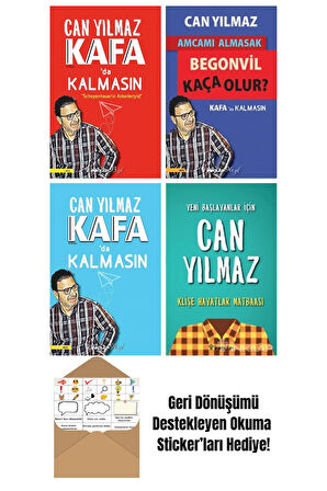 Can Yılmaz 4 Kitap Seti + Okuma Sticker'ları