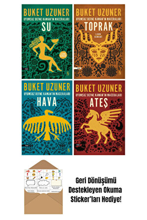 Uyumsuz Defne Kaman'ın Maceraları 4 Kitap Set + Okuma Sticker'ları
