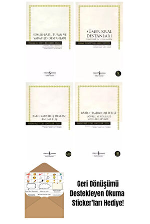 Sümer Babil Destanları 4 Kitap Set + Okuma Sticker'ları