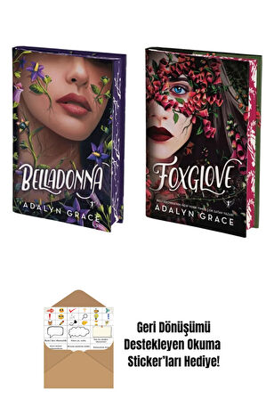 Belladonna + Foxglove 2 Kitap Set (Ciltli) + Okuma Sticker'ları
