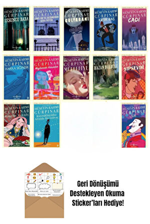 Hüseyin Rahmi Gürpınar 13 Kitap Set + Okuma Sticker'ları