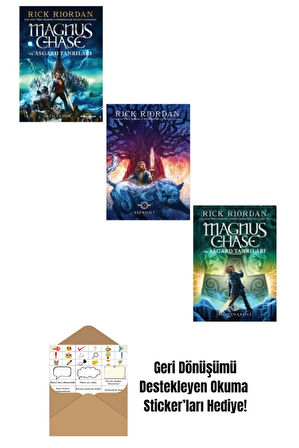 Magnus Chase Ve Asgard Tanrıları Seti 3 Kitap + Okuma Sticker'ları