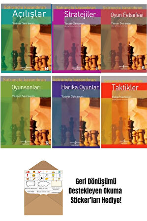 Satrançta Kazandıran Taktikler 6 Kitap Set + Okuma Sticker'ları