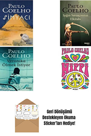 Paulo Coelho 4 Kitap Set + Okuma Sticker'ları