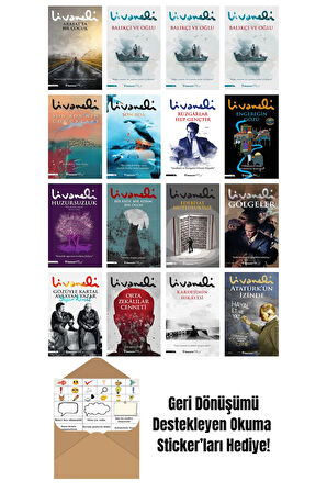Zülfü Livaneli 16 Kitap Seti + Okuma Sticker'ları