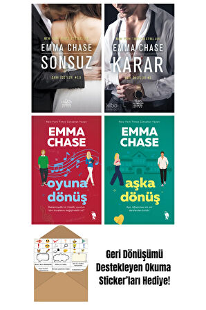 Emma Chase 4 Kitap Seti + Okuma Sticker'ları