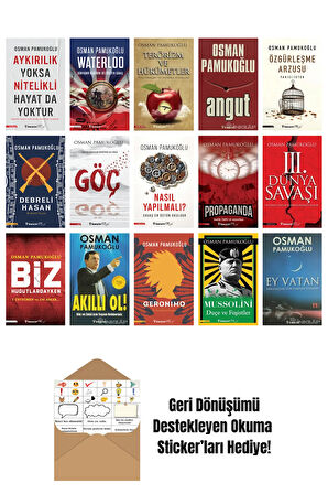 Osman Pamukoğlu 15 Kitap Seti + Okuma Sticker'ları