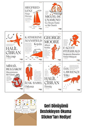 Can Kısa Modern Klasikler Serisi 10 Kitap Set + Okuma Sticker'ları