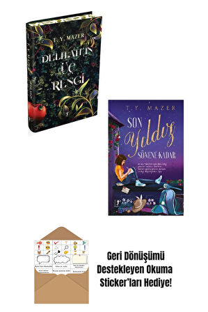 2 Kitap Set / Delilah'ın Üç Rengi - Son Yıldız Sönene Kadar (ciltli) + Okuma Sticker'ları