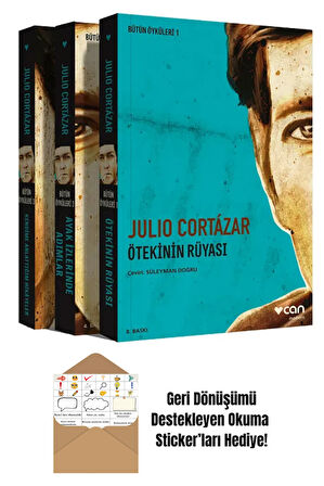 Julio Cortázar Bütün Öyküleri Seti (1-2-3) + Okuma Sticker'ları