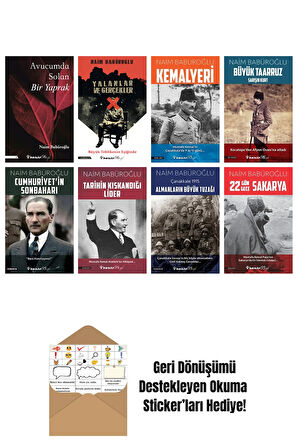 Naim Babüroğlu 8 Kitap Seti + Okuma Sticker'ları