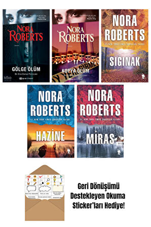 Nora Roberts 5 Kitap Seti + Okuma Sticker'ları