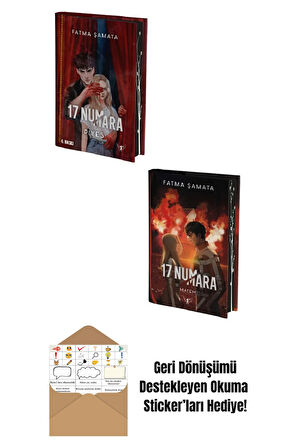 17 Numara 2-3. Kitaplar Set - Fatma Şamata (Ciltli) + Okuma Sticker'ları