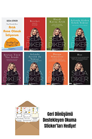 Seda Diker 8 Kitap Seti + Okuma Sticker'ları