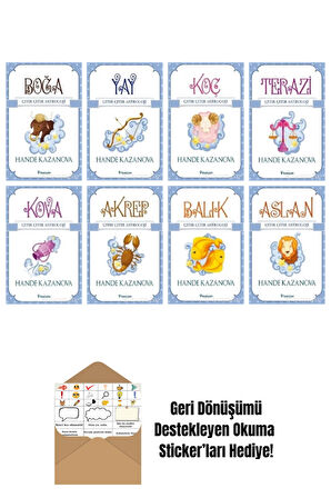 Hande Kazanova 8 Kitap Seti + Okuma Sticker'ları