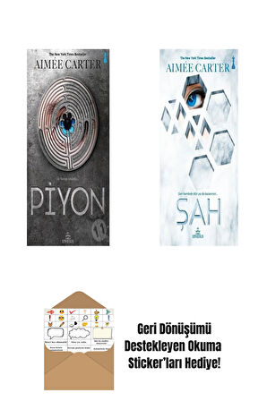 Aimée Carter 2 Kitap Seti + Okuma Sticker'ları
