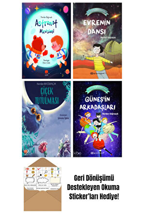 Nurdan Bağrıaçık 4 Kitap Seti + Okuma Sticker'ları