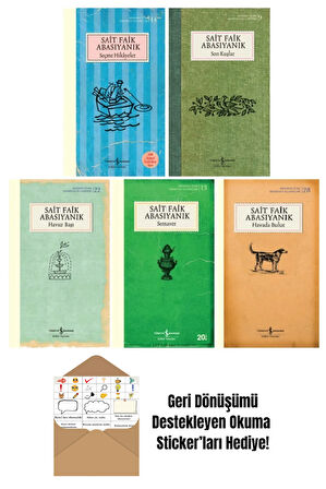 Sait Faik Abasıyanık 5 Kitap Set + Okuma Sticker'ları