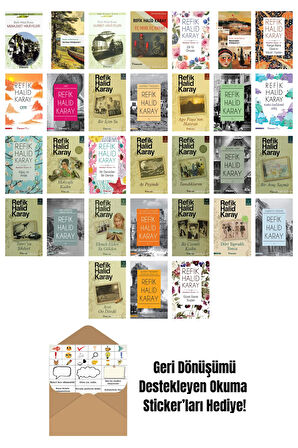 Refik Halid Karay 31 Kitap Seti + Okuma Sticker'ları