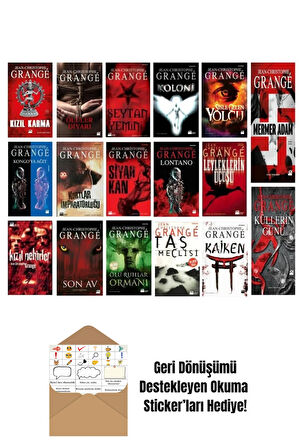 Jean Christophe Grange Seti 17 Kitap + Okuma Sticker'ları