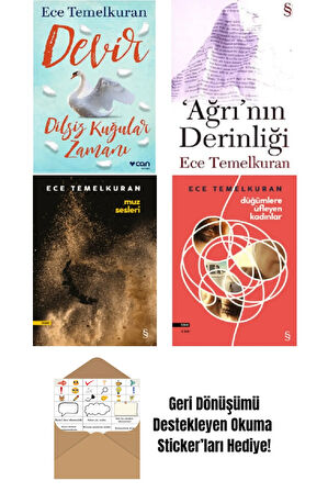 Ece Temelkuran 4 Kitap Set + Okuma Sticker'ları