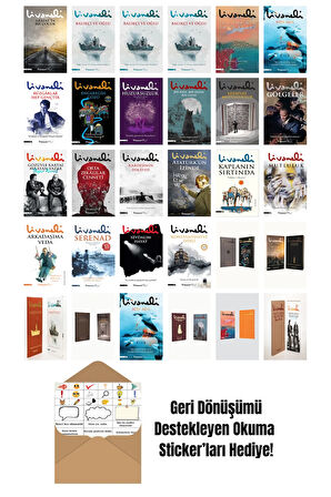 Zülfü Livaneli 30 Kitap Seti + Okuma Sticker'ları