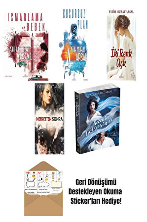 Fatih Murat Arsal 5 Kitap Seti + Okuma Sticker'ları