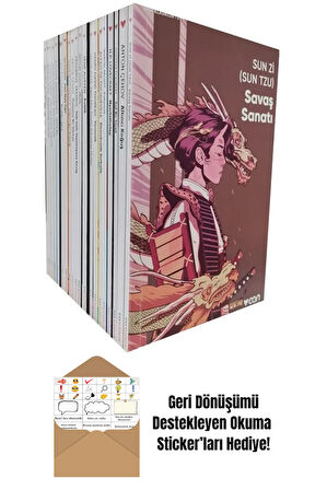 Can Kısa Modern Klasikler 20 Kitap Set + Okuma Sticker'ları