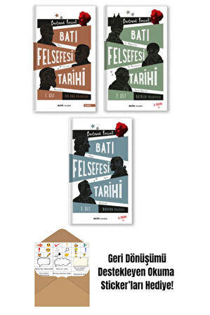 Batı Felsefesi Tarihi (3 Kitap Takım) + Okuma Sticker'ları