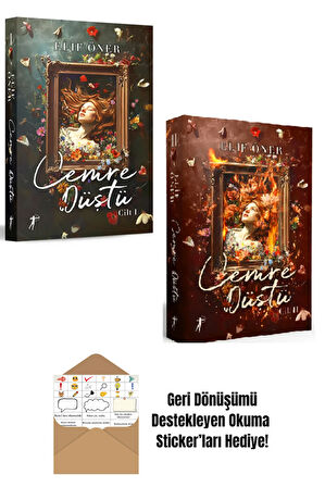Cemre Düştü 2 Kitap Elif Öner + Okuma Sticker'ları