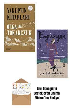 Olga Tokarczuk 2 Kitap Set + Okuma Sticker'ları