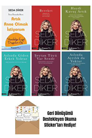 Seda Diker 6 Kitap Seti + Okuma Sticker'ları