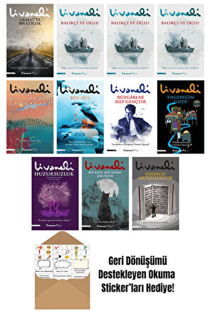 Zülfü Livaneli 11 Kitap Seti + Okuma Sticker'ları
