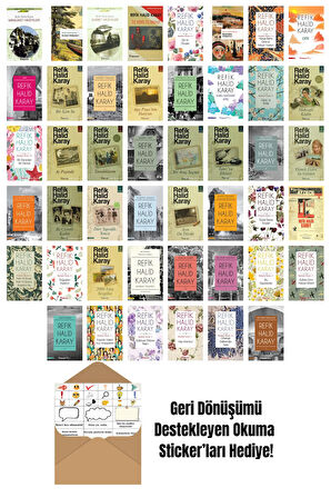 Refik Halid Karay 46 Kitap Seti + Okuma Sticker'ları