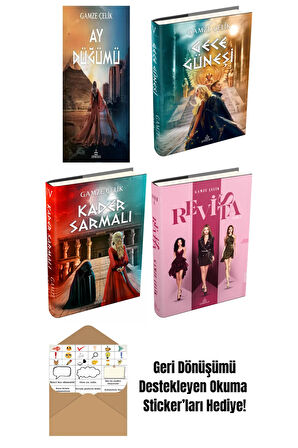 Gamze Çelik 4 Kitap Seti + Okuma Sticker'ları