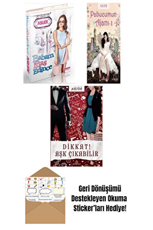 Asude 3 Kitap Seti + Okuma Sticker'ları
