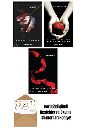 Stephenie Meyer 3 Kitap Seti + Okuma Sticker'ları