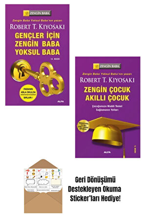 Robert T. Kiyosaki 2 Kitap Set + Okuma Sticker'ları