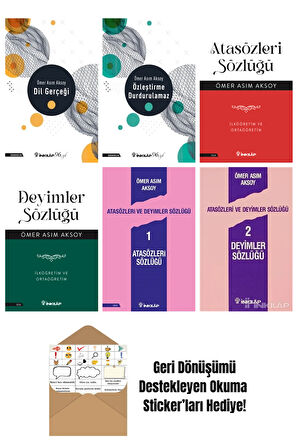 Ömer Asım Aksoy 6 Kitap Seti + Okuma Sticker'ları