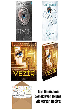 Aimée Carter 4 Kitap Seti + Okuma Sticker'ları