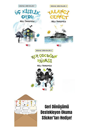 Eksimus Serüvenleri 3 Kitap Set + Okuma Sticker'ları