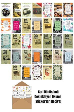 Refik Halid Karay 33 Kitap Seti + Okuma Sticker'ları