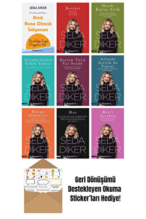 Seda Diker 9 Kitap Seti + Okuma Sticker'ları