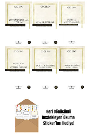 Cicero 6 Kitap Felsefe Seti + Okuma Sticker'ları