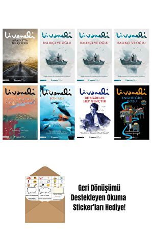 Zülfü Livaneli 8 Kitap Seti + Okuma Sticker'ları