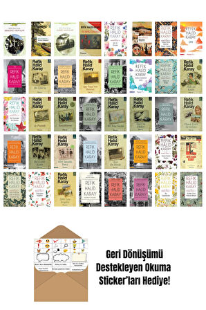 Refik Halid Karay 40 Kitap Seti + Okuma Sticker'ları