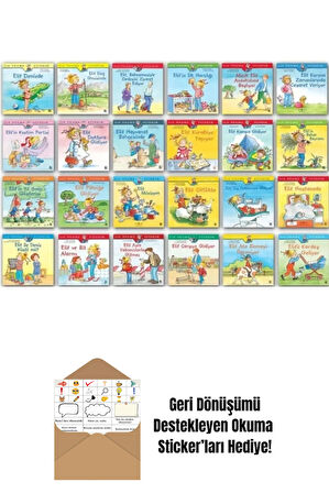 İlk Okuma Kitabım Elif Serisi 24 Kitaplık Set + Okuma Sticker'ları