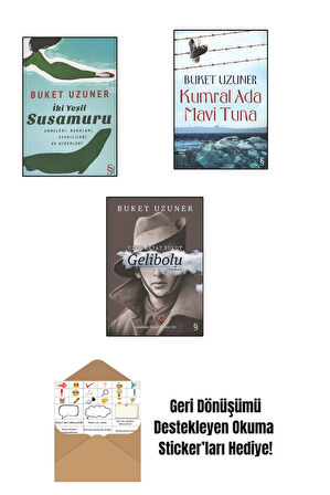 Buket Uzuner 3 Kitap Set + Okuma Sticker'ları