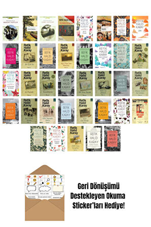 Refik Halid Karay 37 Kitap Seti + Okuma Sticker'ları