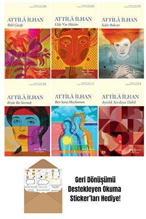 Attila İlhan 6 Kitap Şiir Seti + Okuma Sticker'ları